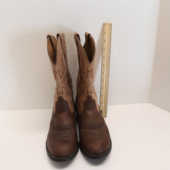 Ariat Women's Brown and Tan Cowboy Boots Size 6B - Picture 10 of 10